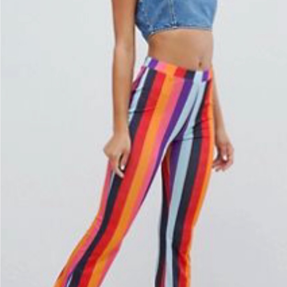 ASOS Multicolor Striped Skinny Pants